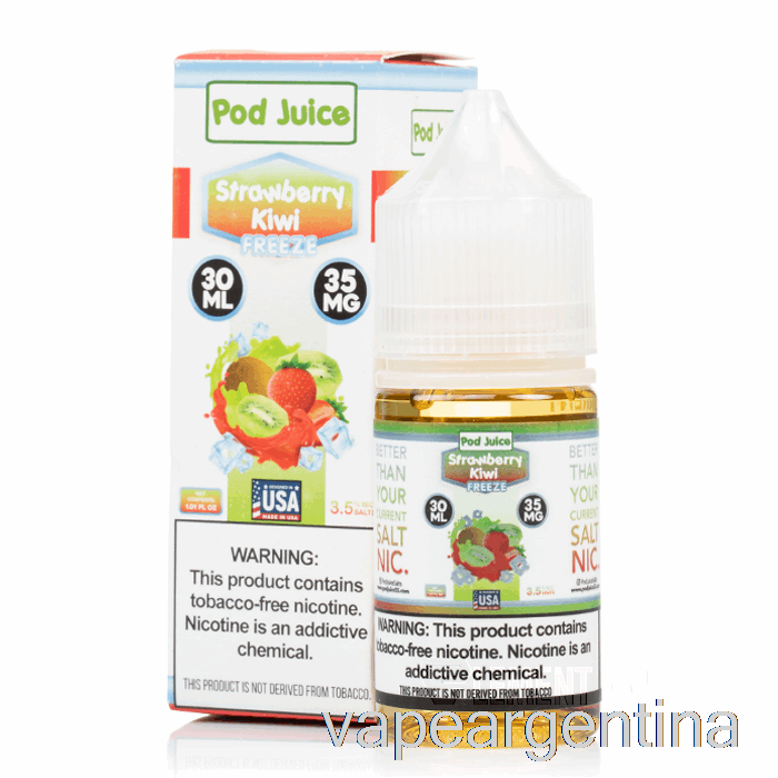 Congelar Kiwi Fresa - Jugo De Vaina - 30ml 55mg Vape Descartable